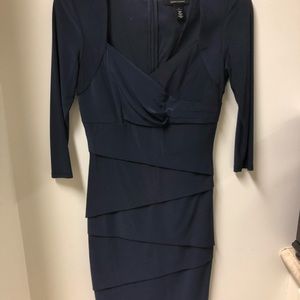 WHBM instantly slimming dress Navy Blue Size 4